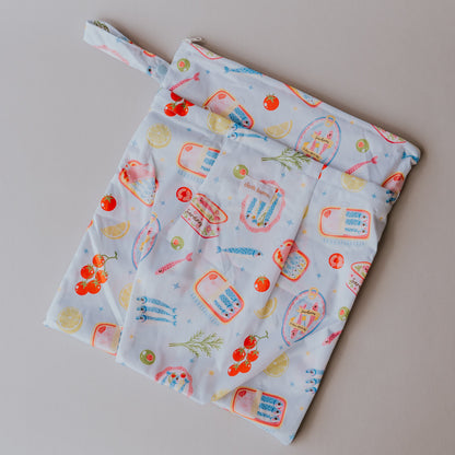 Large Double Pocket Wet Bag - Riviera