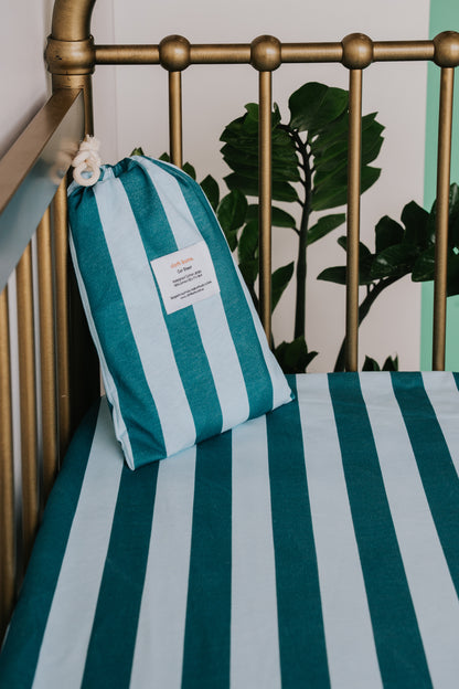 Waterproof Cot Sheet - Tide Line