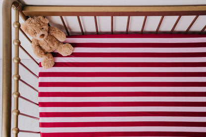 Waterproof Cot Sheet - Berry Good