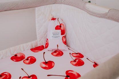 Co-Sleeper Waterproof Sheet - Cherry Pop