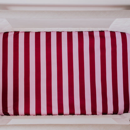 Regular Bassinet Waterproof Sheet - Berry Good