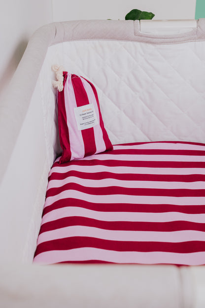 Co-Sleeper Waterproof Sheet - Berry Good