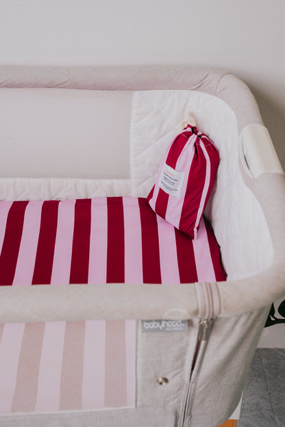 Co-Sleeper Waterproof Sheet - Berry Good