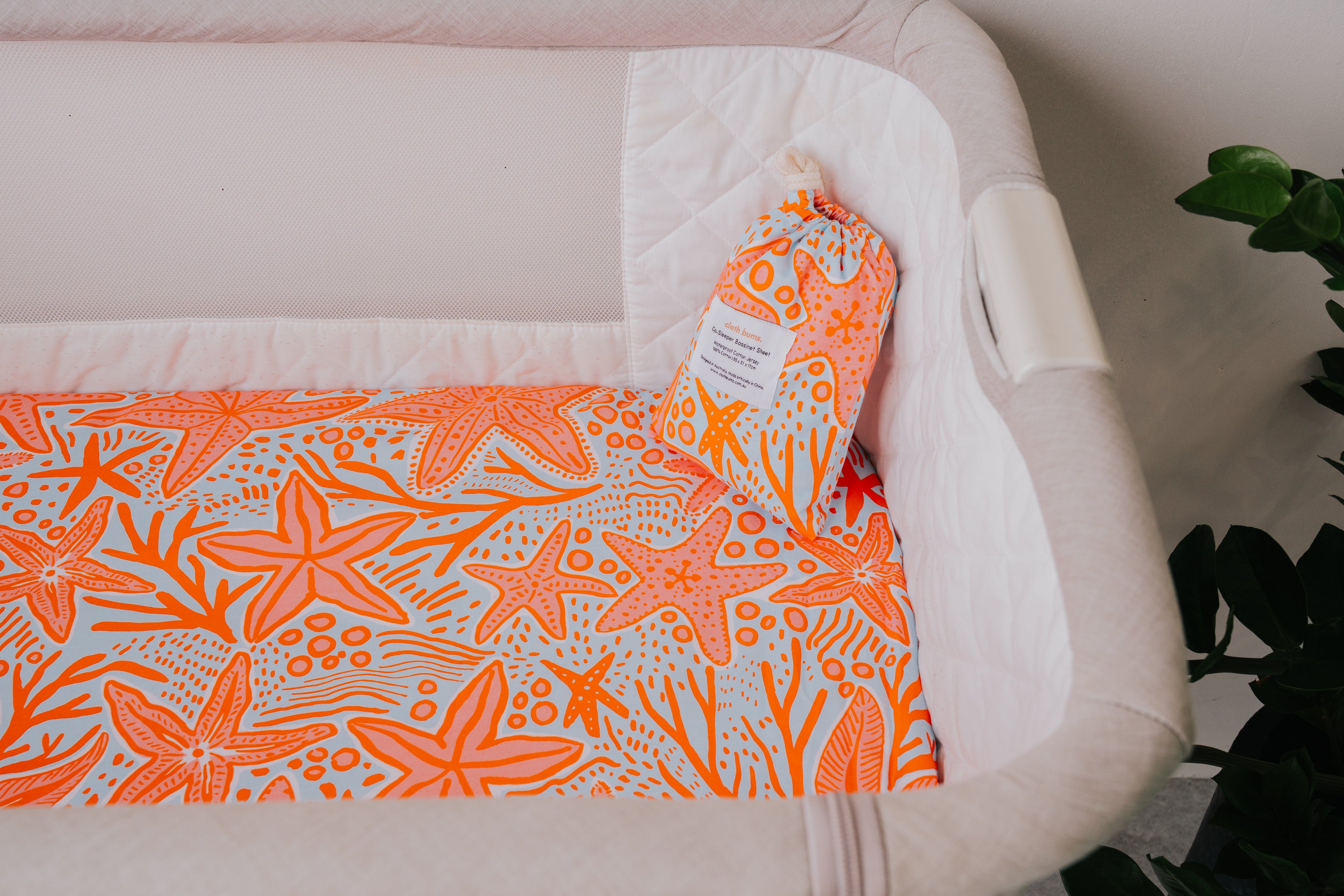 Co-Sleeper Waterproof Sheet - Reef Riot