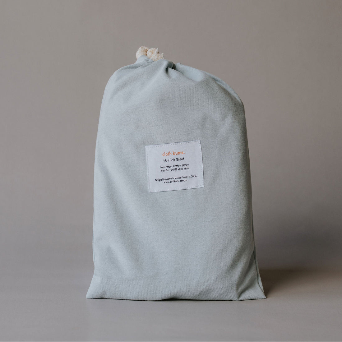 Waterproof Mini/Travel Cot Sheet - Glacier