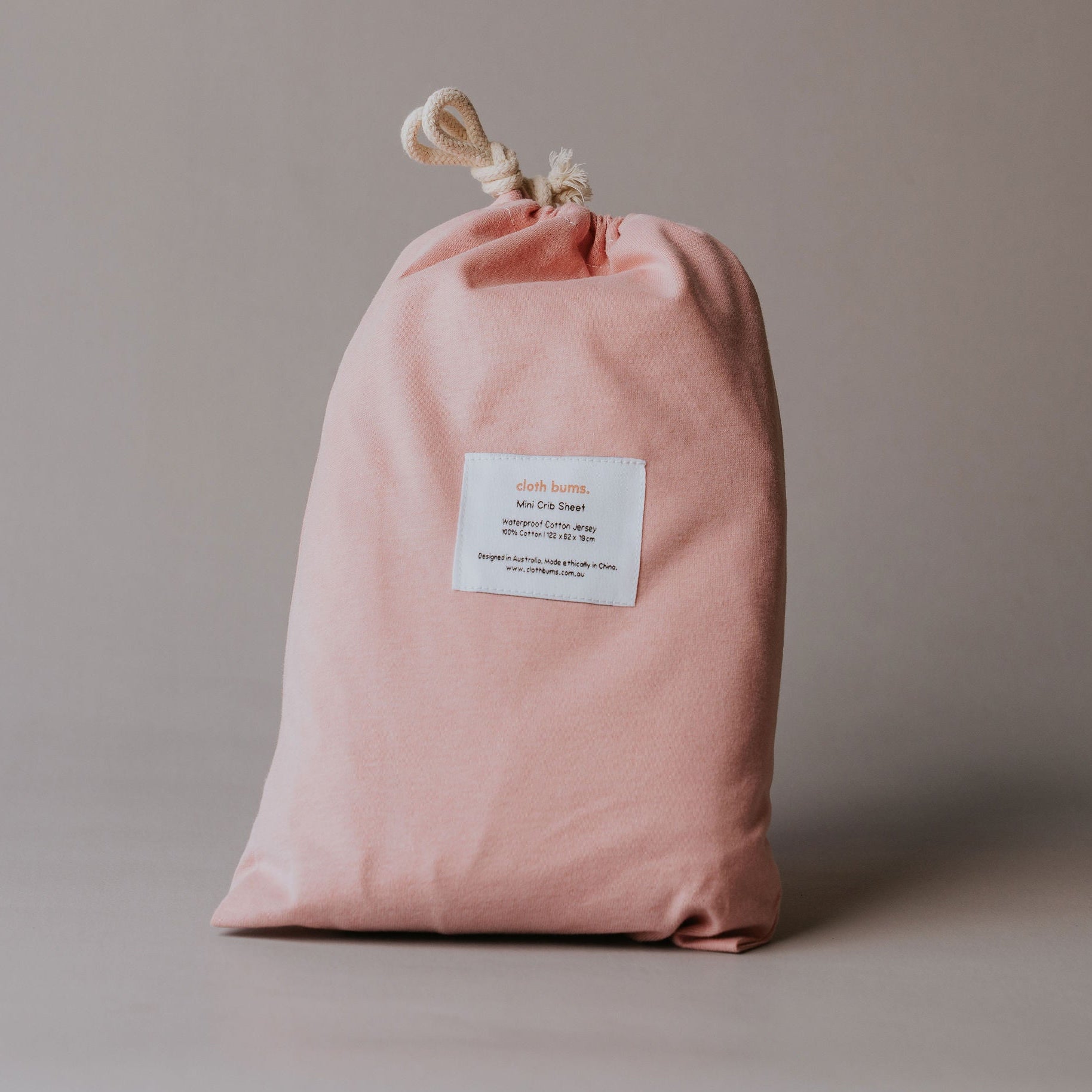 Waterproof Mini/Travel Cot Sheet - Musk