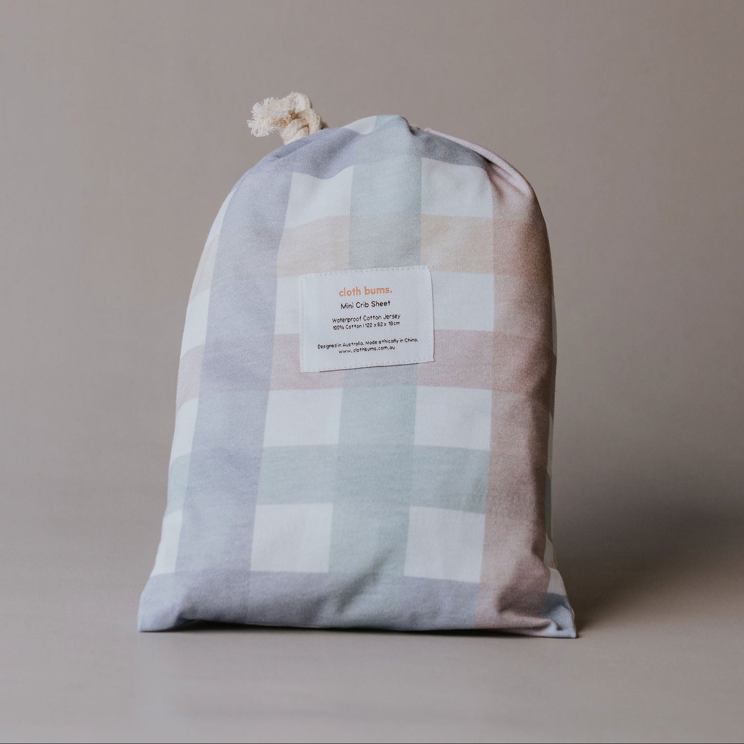 Waterproof Mini/Travel Cot Sheet - Checkpoint