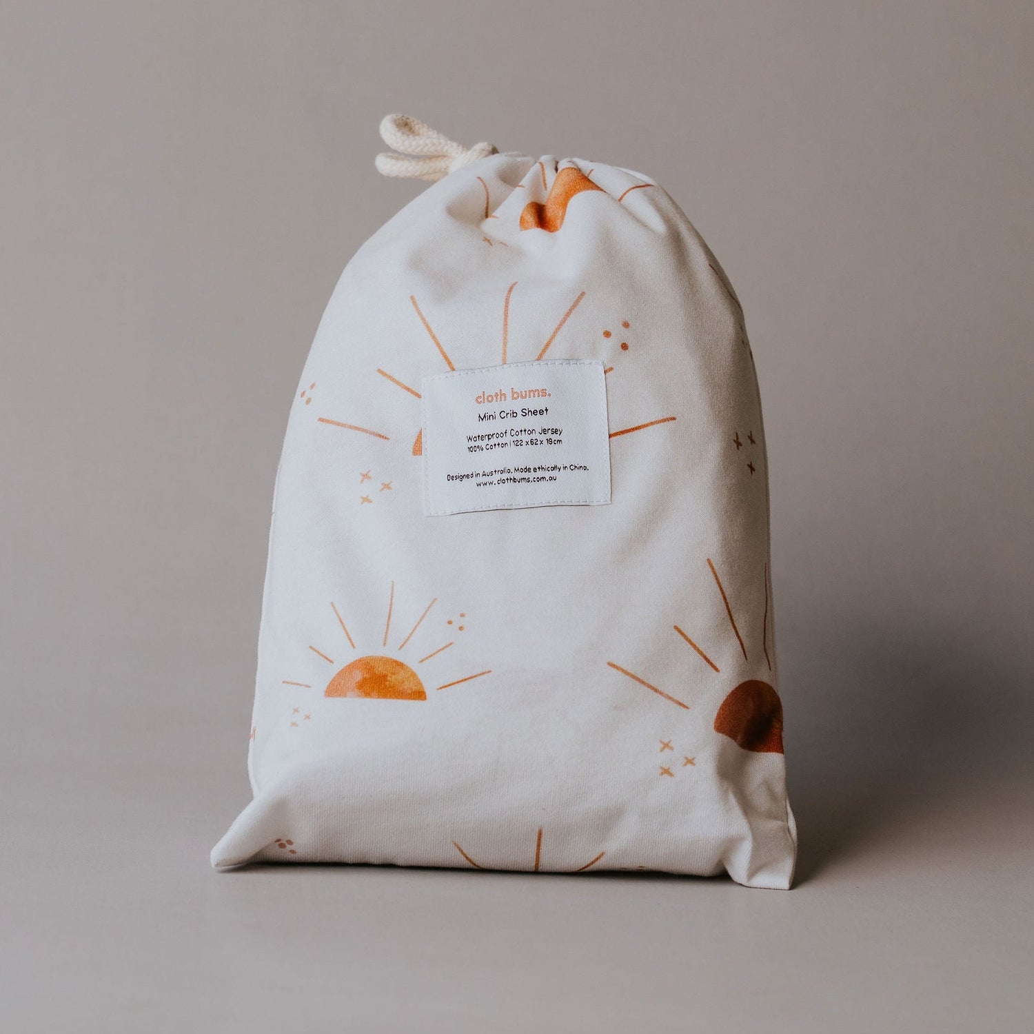 Waterproof Mini/Travel Cot Sheet - Sol