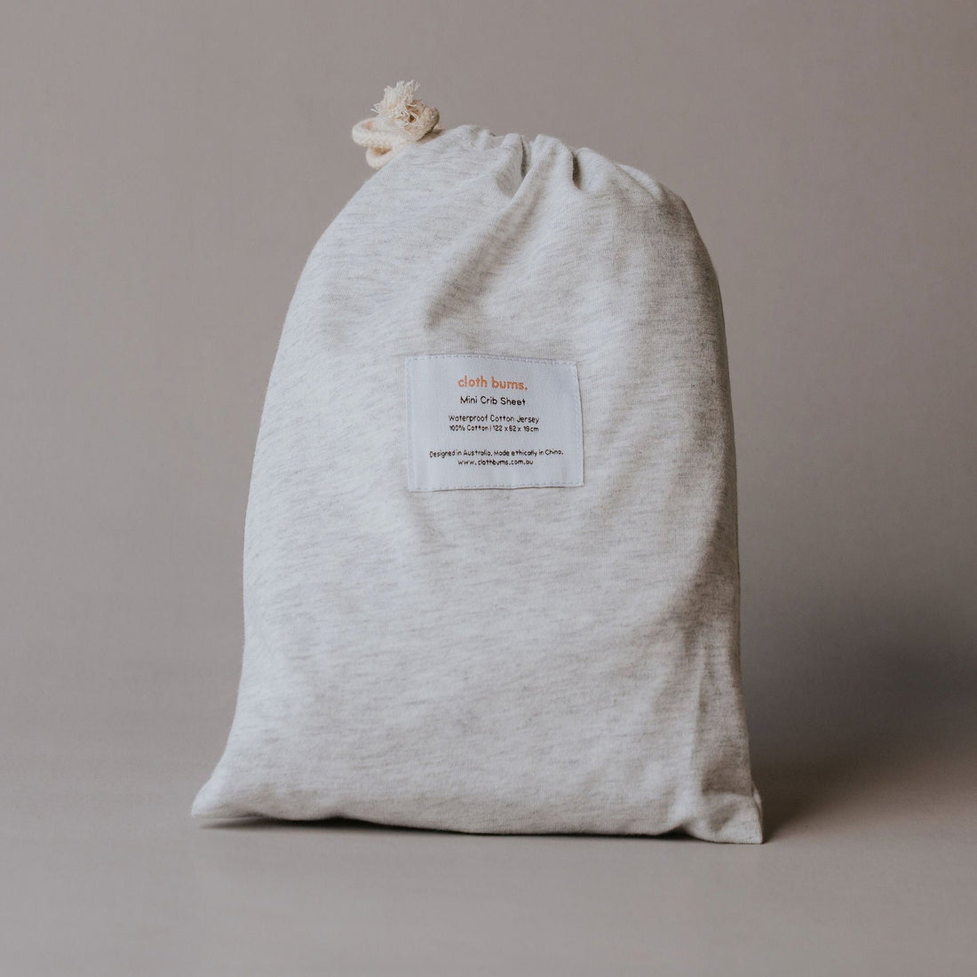 Waterproof Mini/Travel Cot Sheet - Grey Marle