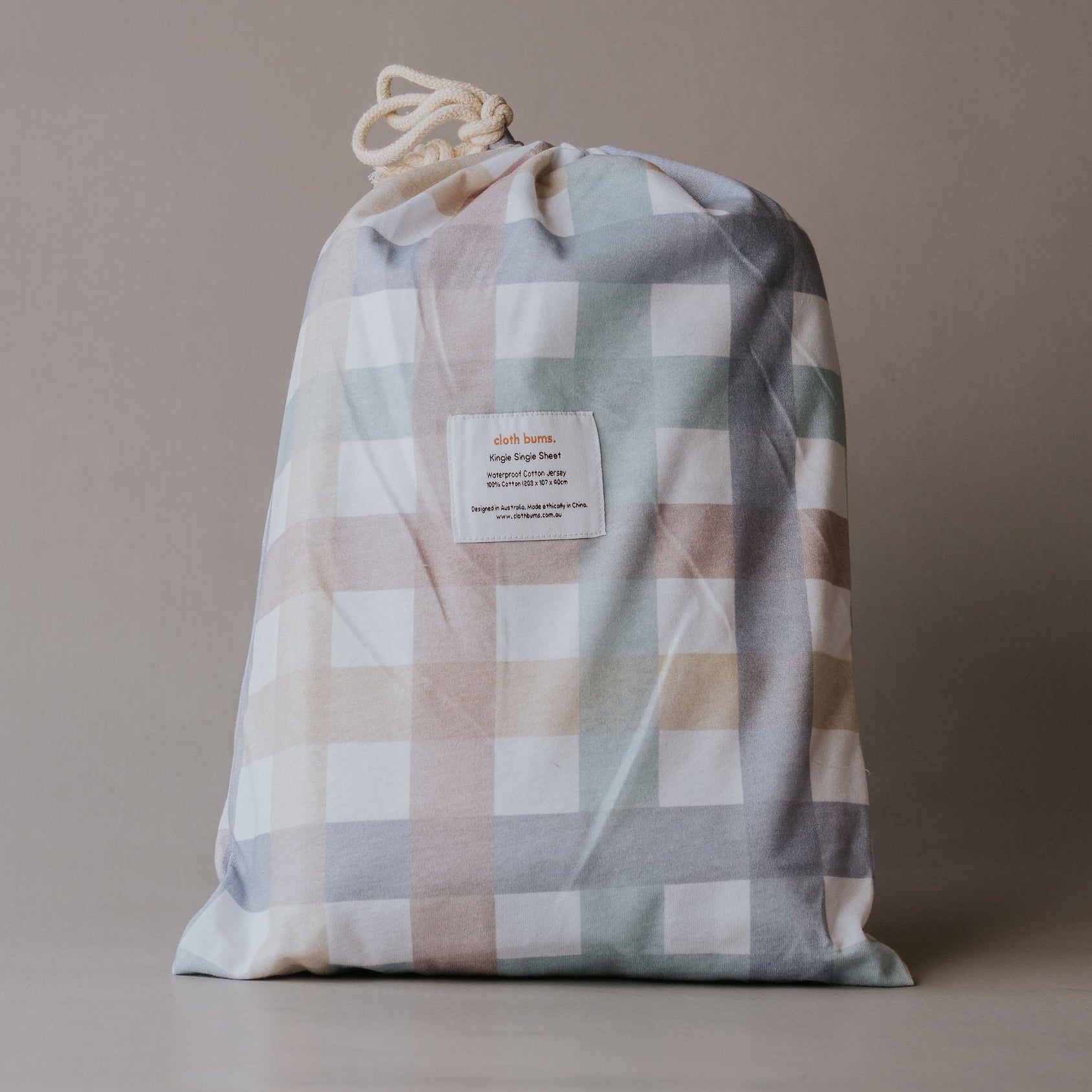 Waterproof Fitted Sheet in Single or King Single - Checkpoint