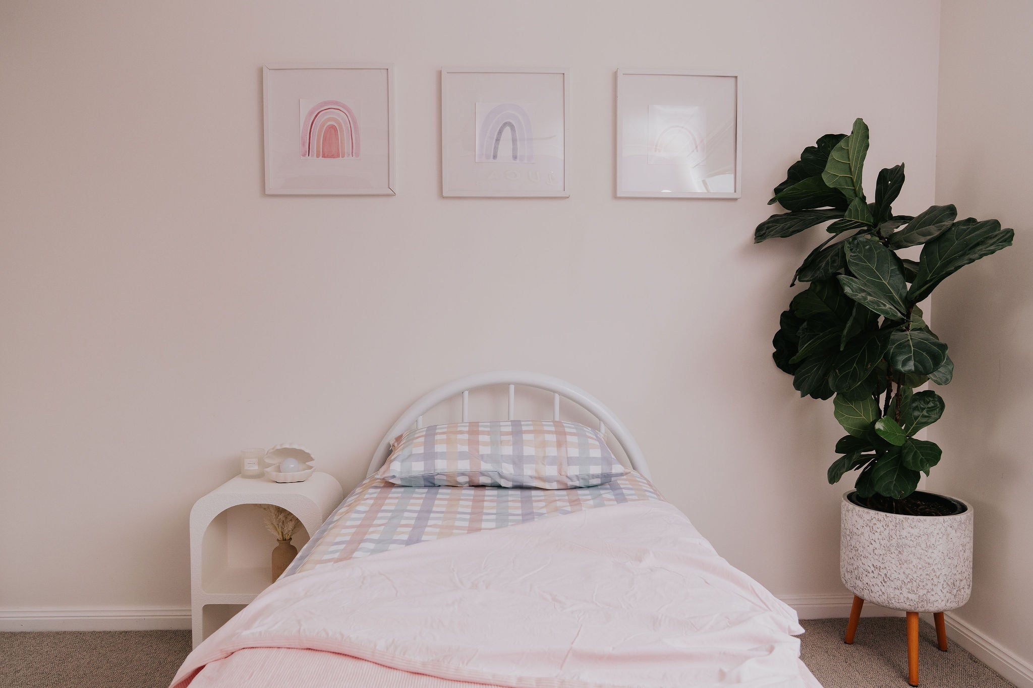 Waterproof Fitted Sheet in Single or King Single - Checkpoint