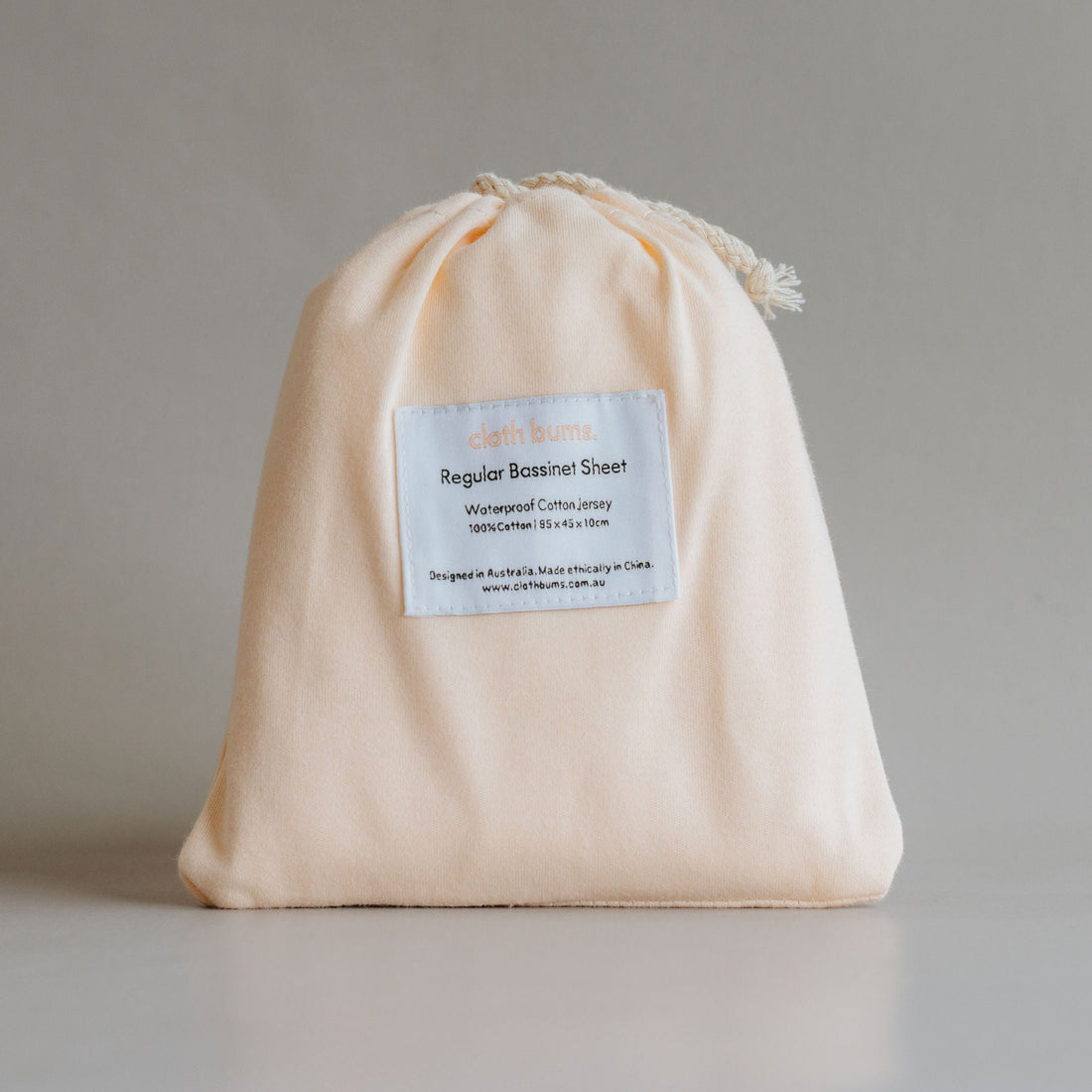 Regular Bassinet Waterproof Sheet - Buttermilk