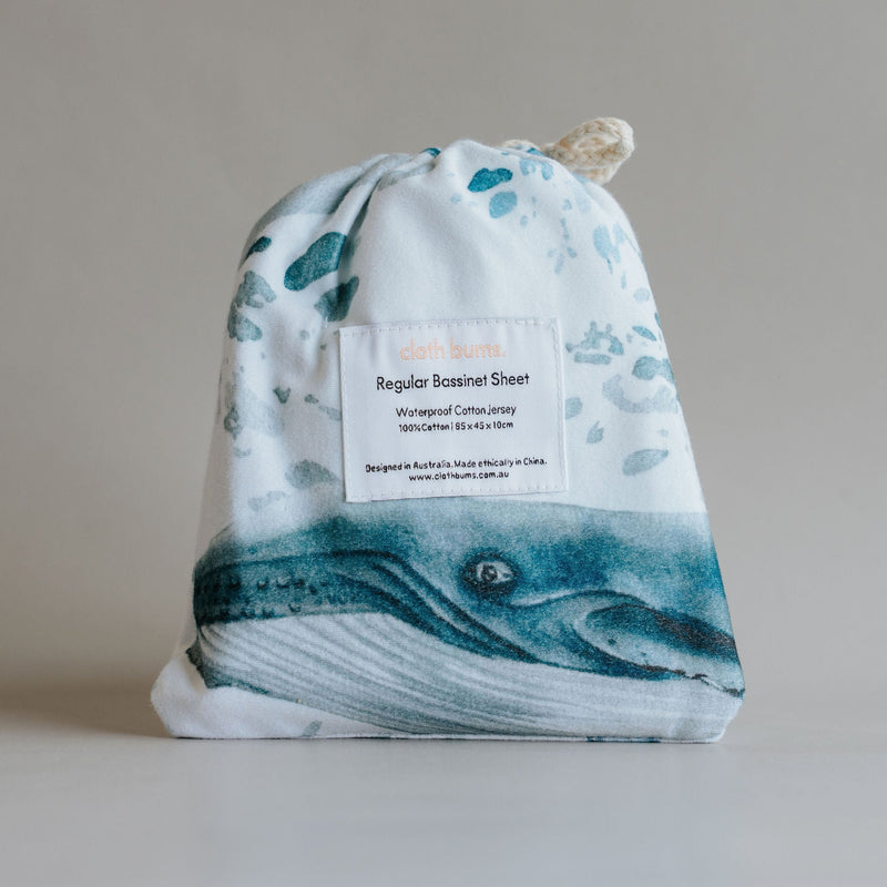 Regular Bassinet Waterproof Sheet - License to Krill
