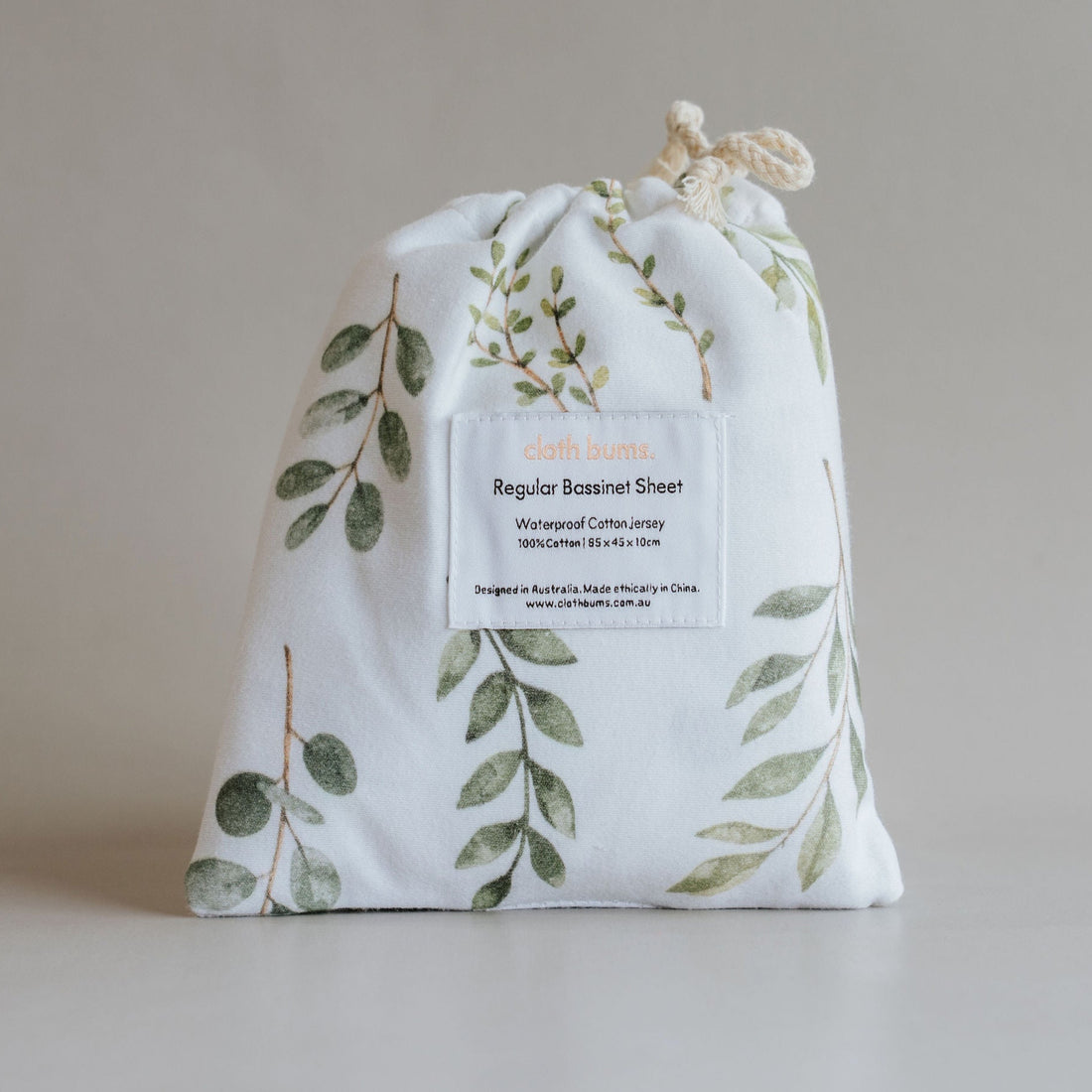 Regular Bassinet Waterproof Sheet - Fern Gully