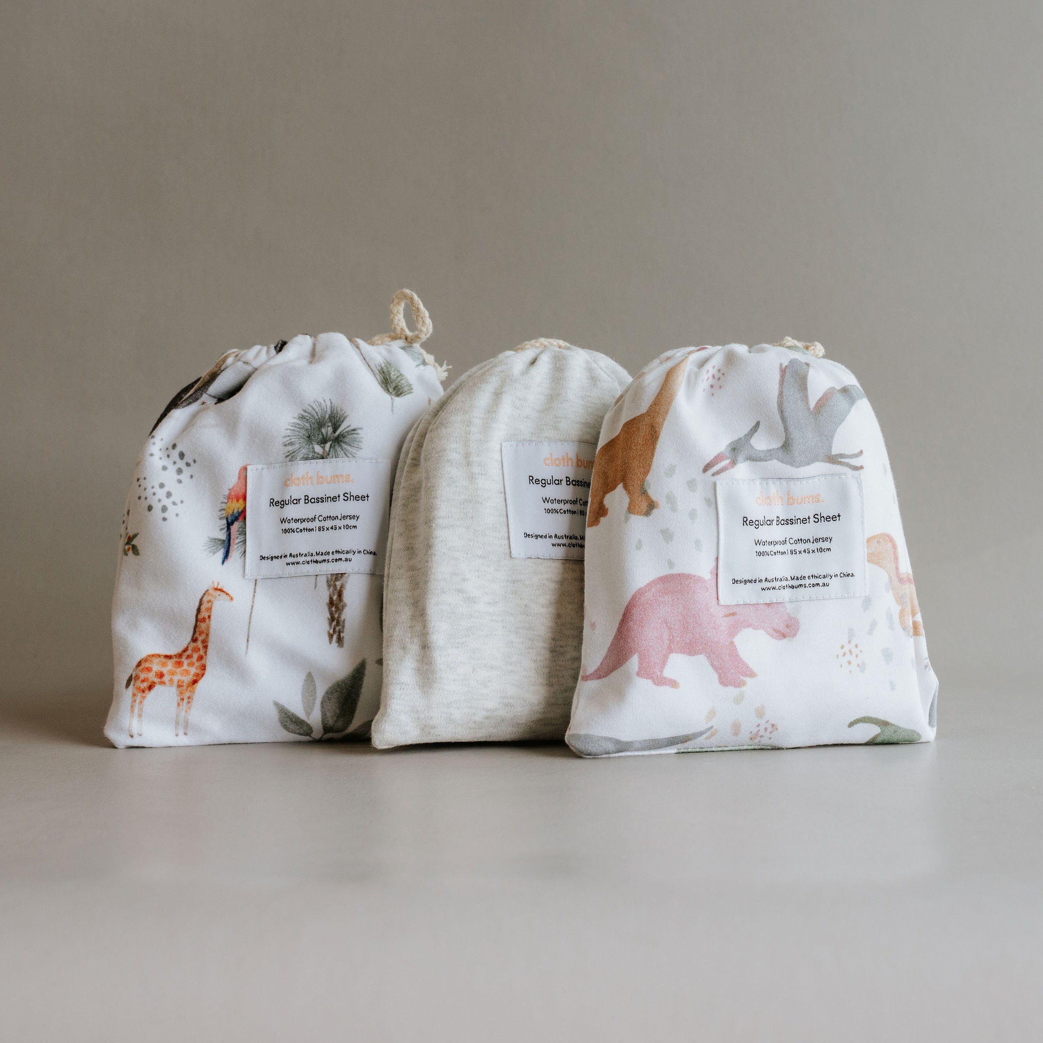Bassinet Fitted Sheet - 3 Pack Bundle
