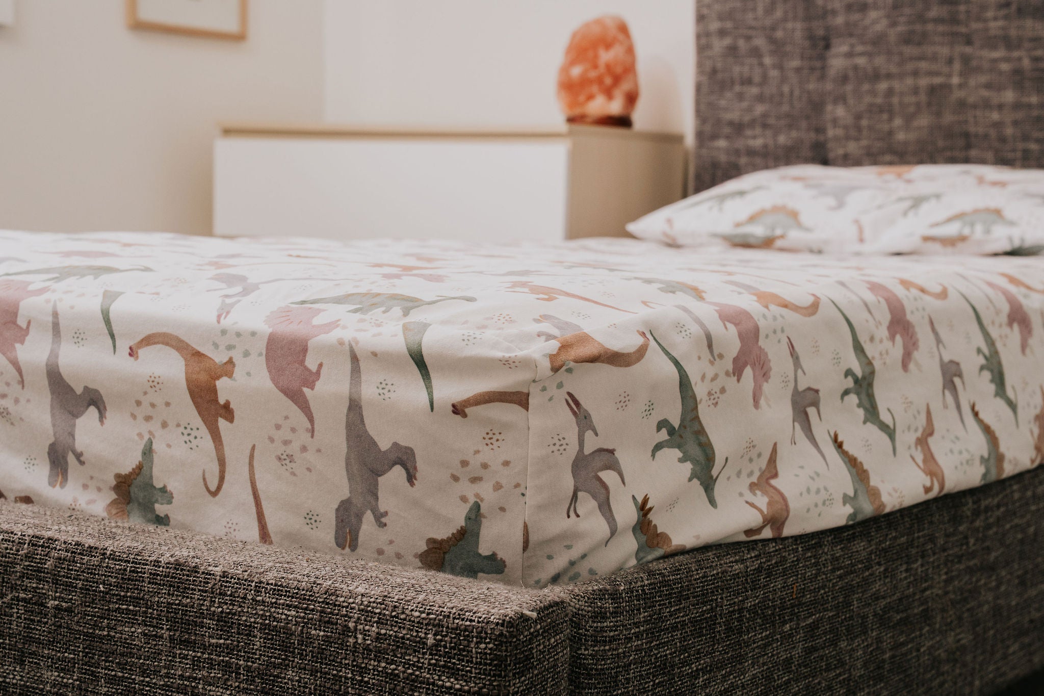 Waterproof Fitted Sheet in Single or King Single - Prehistoric