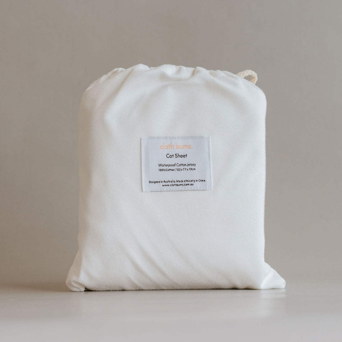 Waterproof Cot Sheet - Ivory