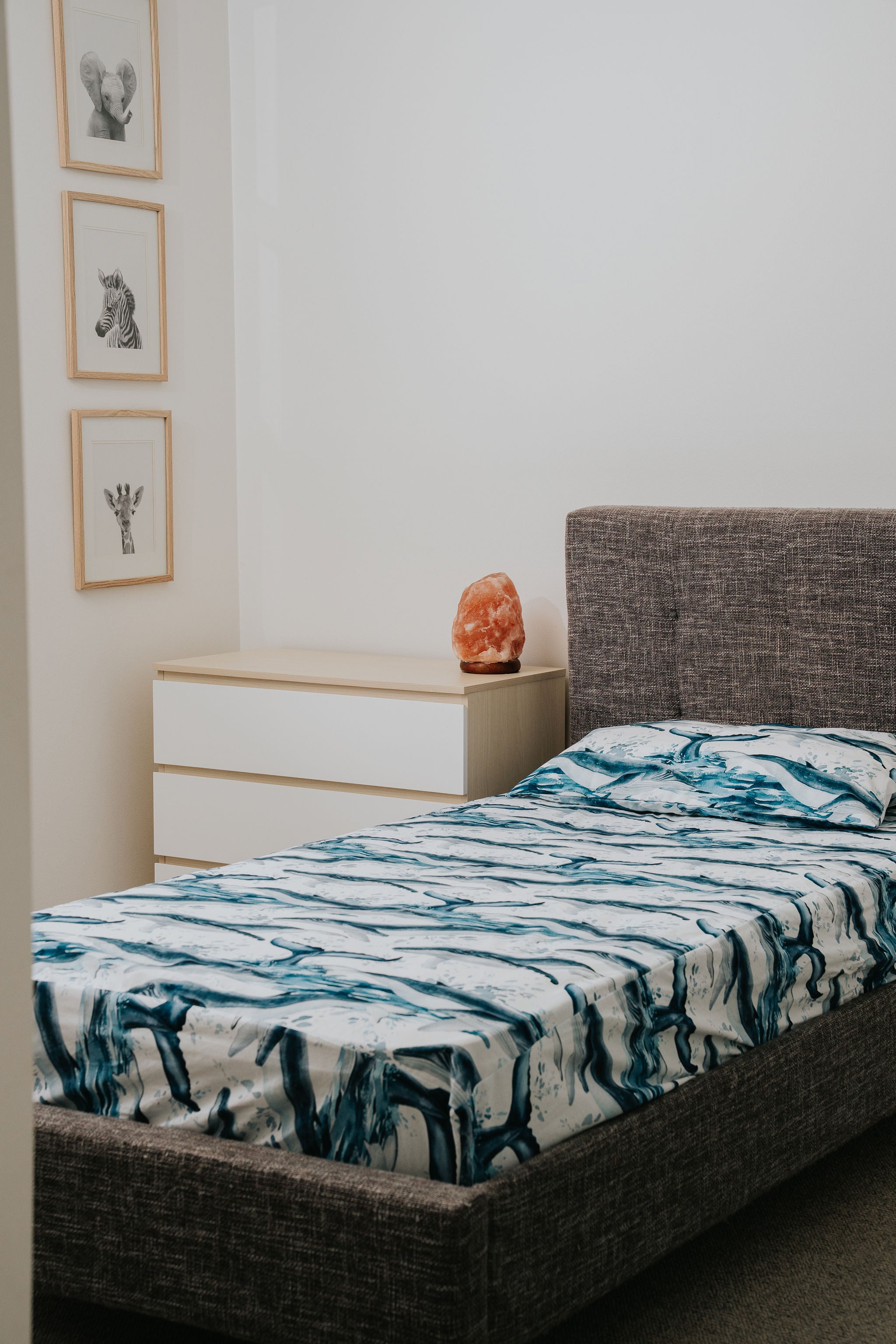 Waterproof Fitted Sheet in Single or King Single - License to Krill