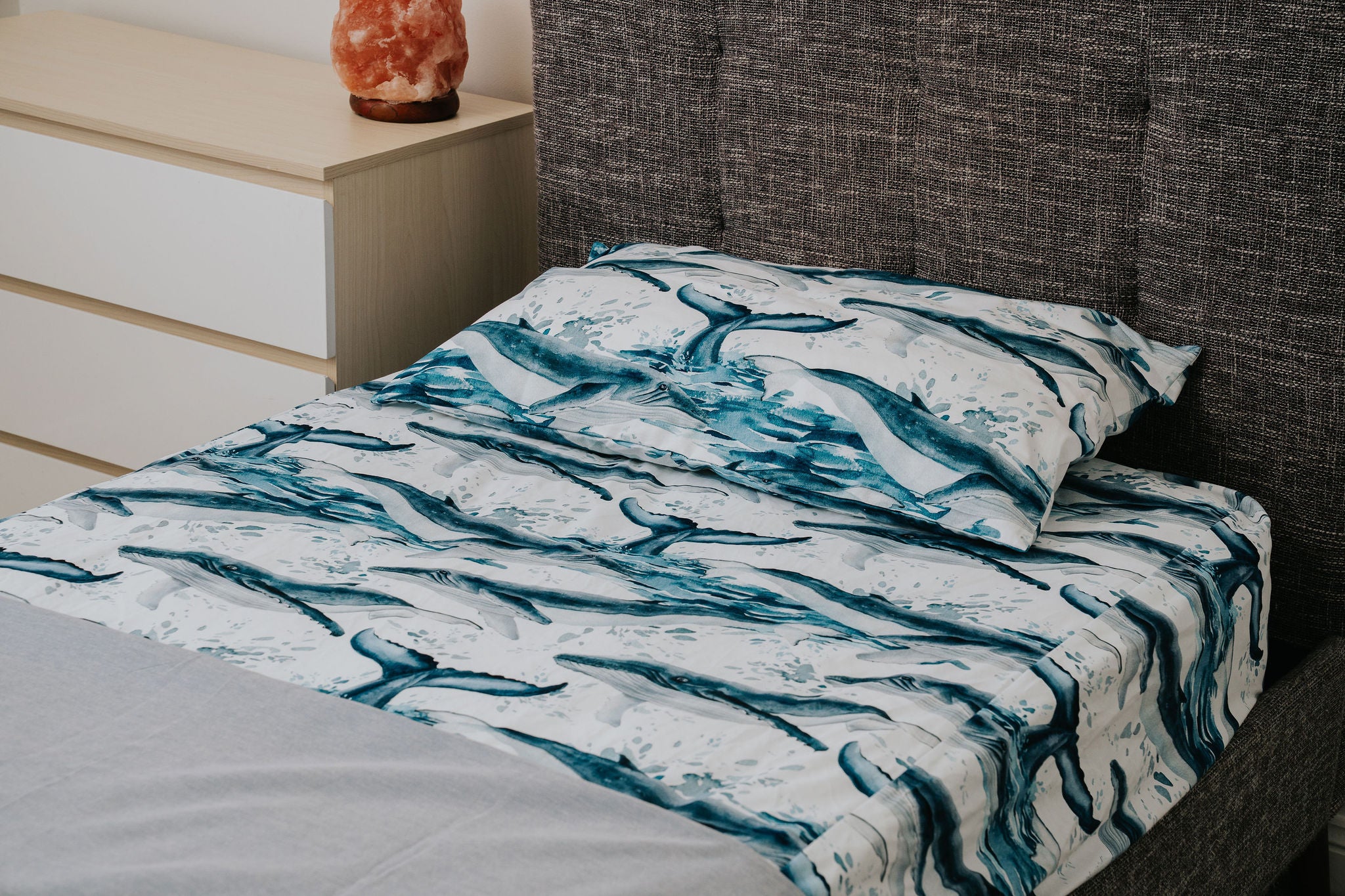 Waterproof Fitted Sheet in Single or King Single - License to Krill