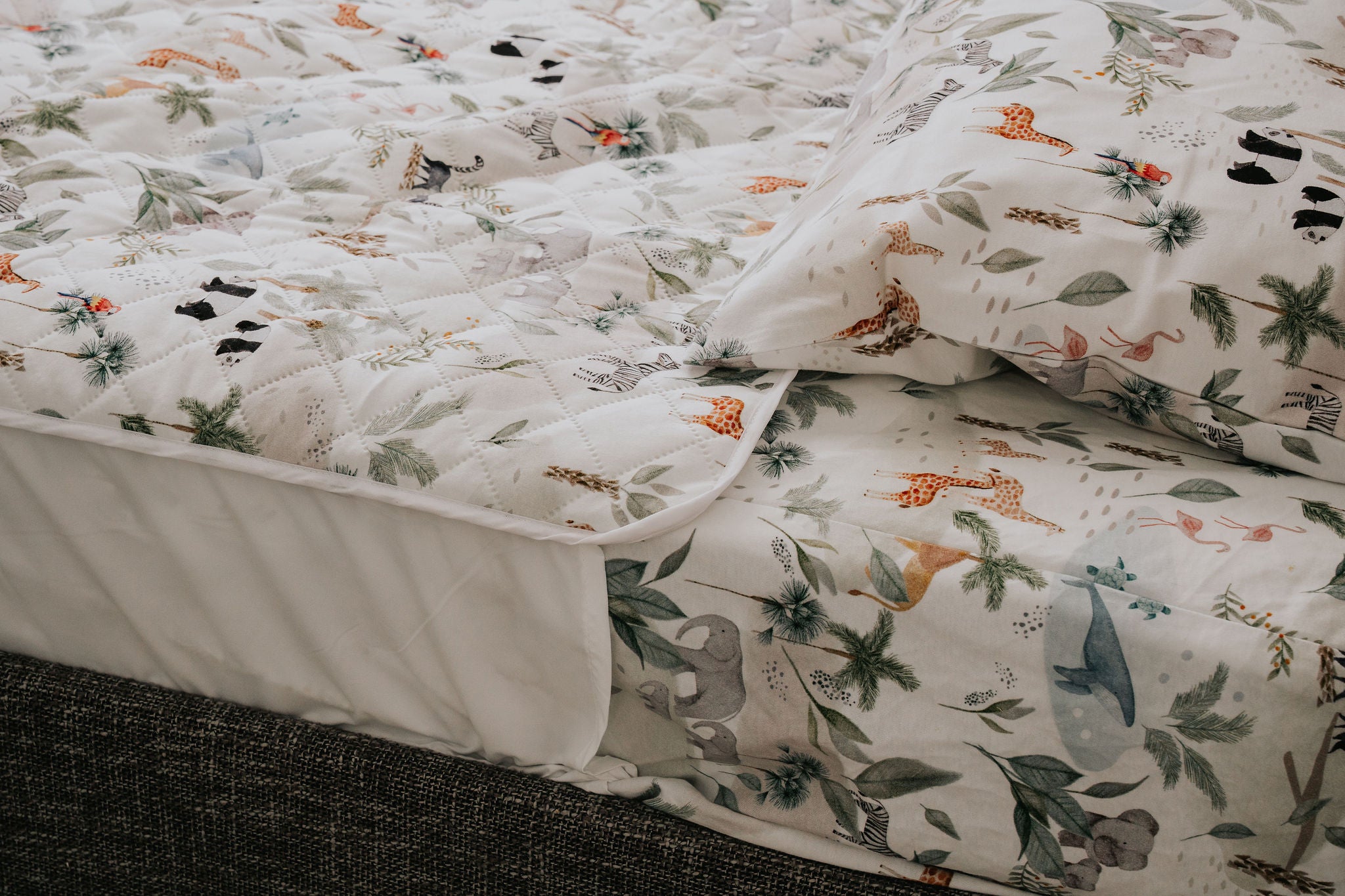Waterproof Fitted Sheet in Single or King Single - Wild Ones