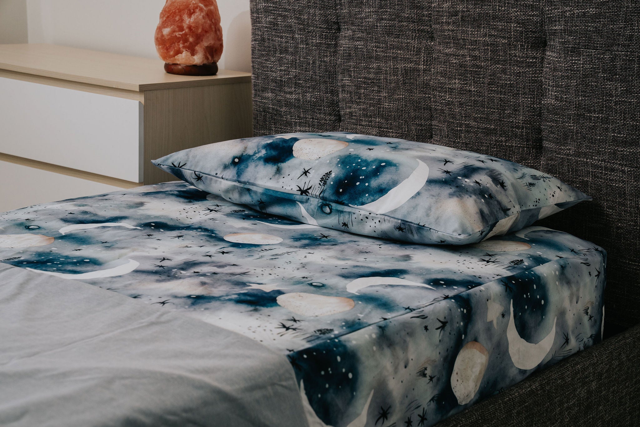Waterproof Fitted Sheet in Single or King Single - Milky Way