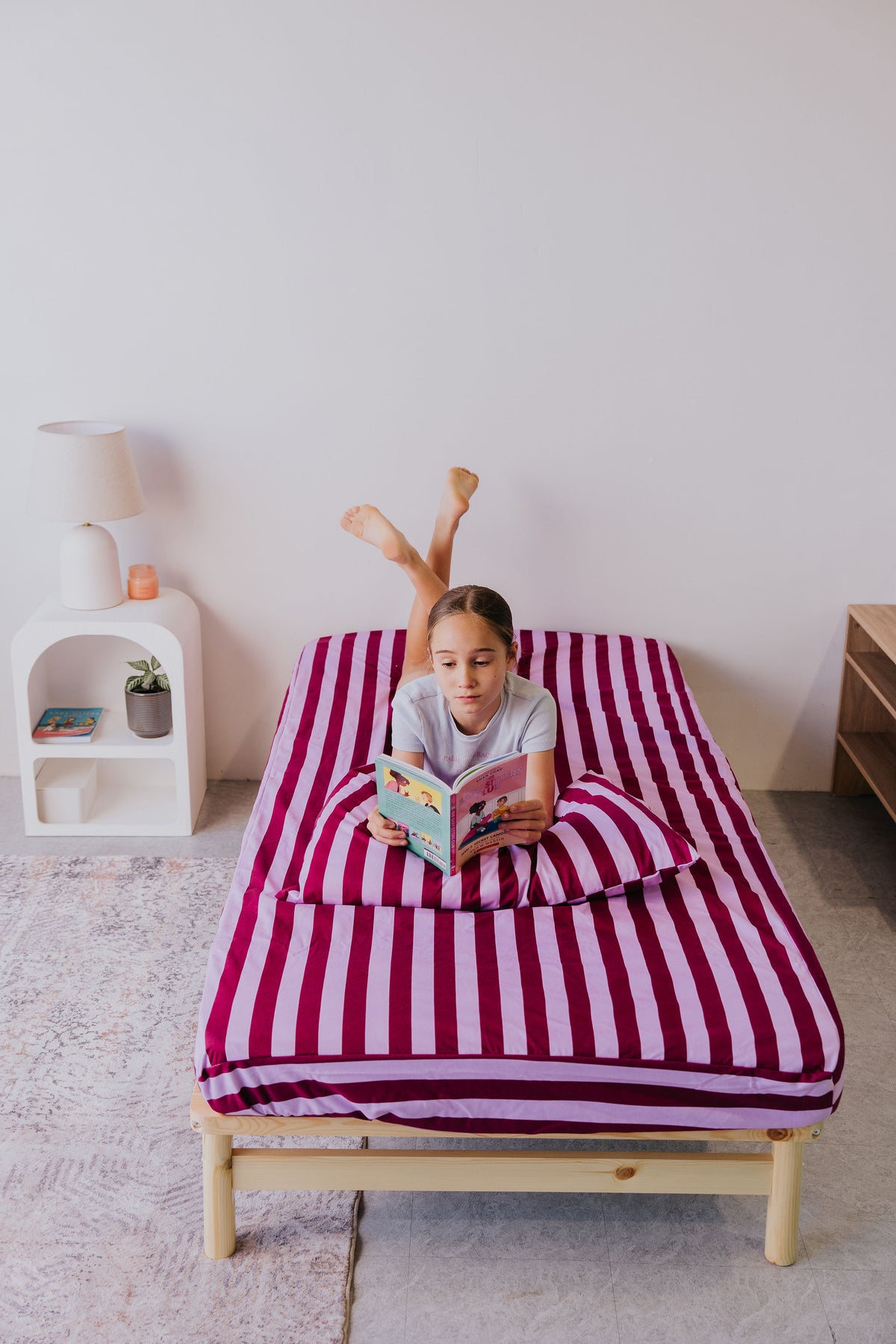 Waterproof Fitted Sheet in Single or King Single - Berry Good