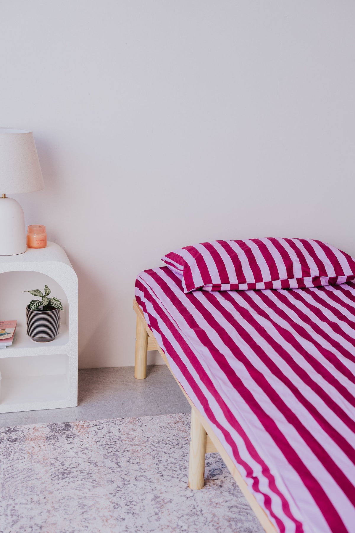 Waterproof Fitted Sheet in Single or King Single - Berry Good