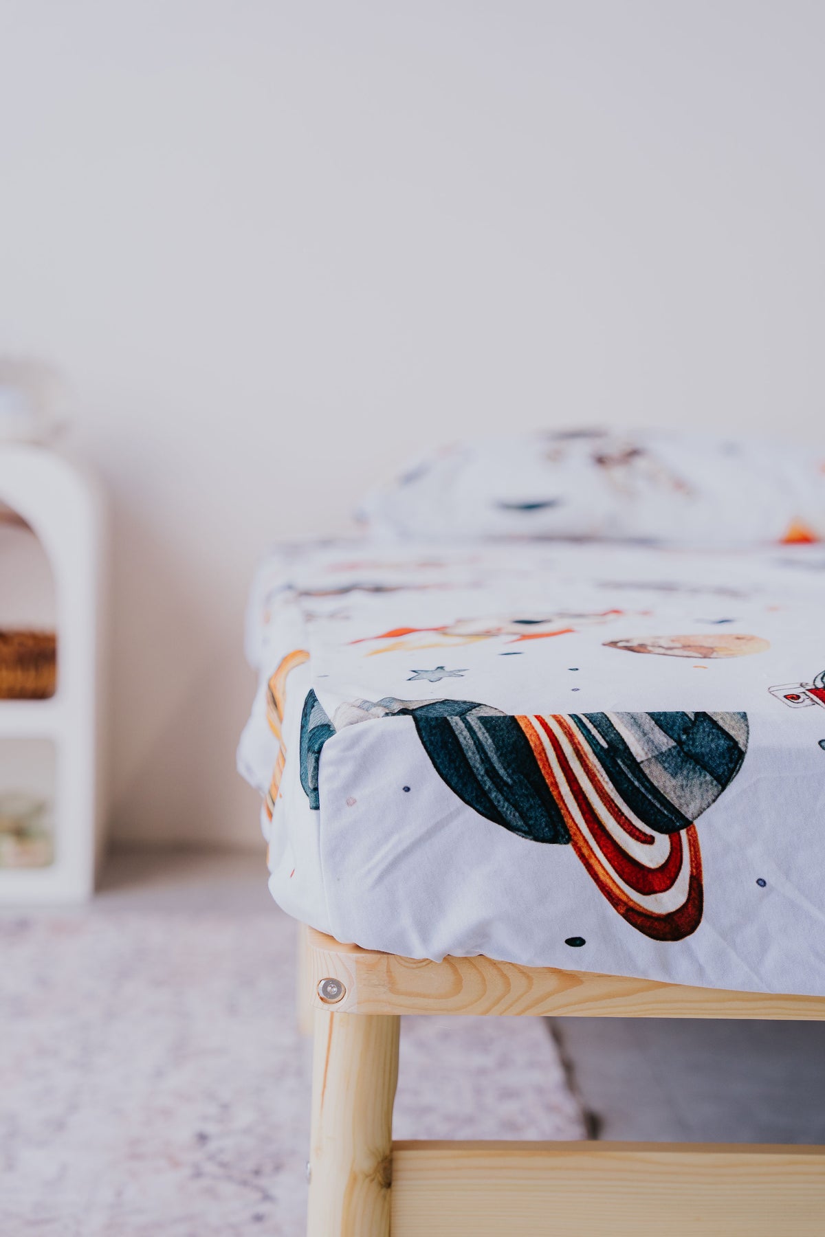 Waterproof Fitted Sheet in Single or King Single - Space Jam