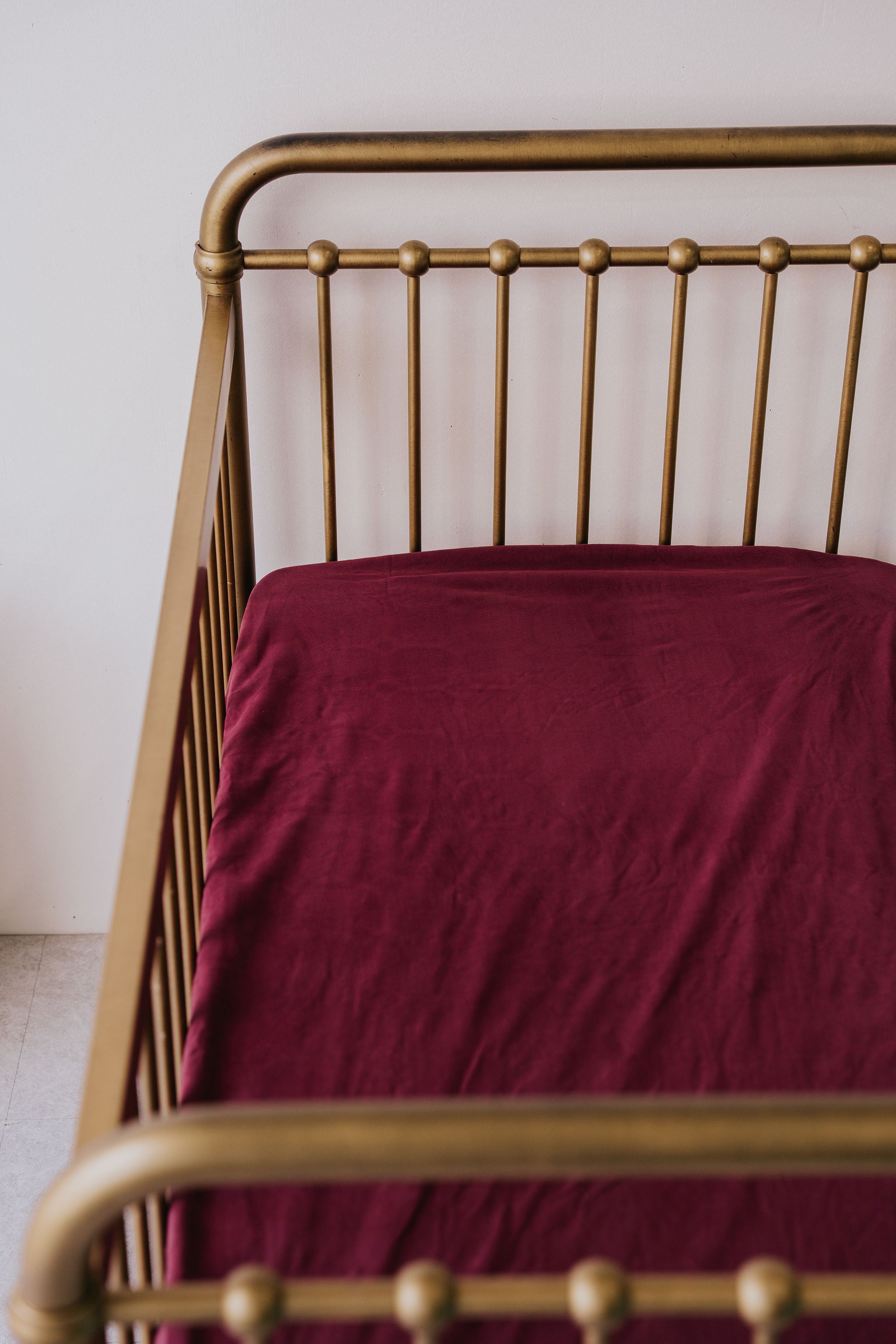 Waterproof Cot Sheet - Sangria