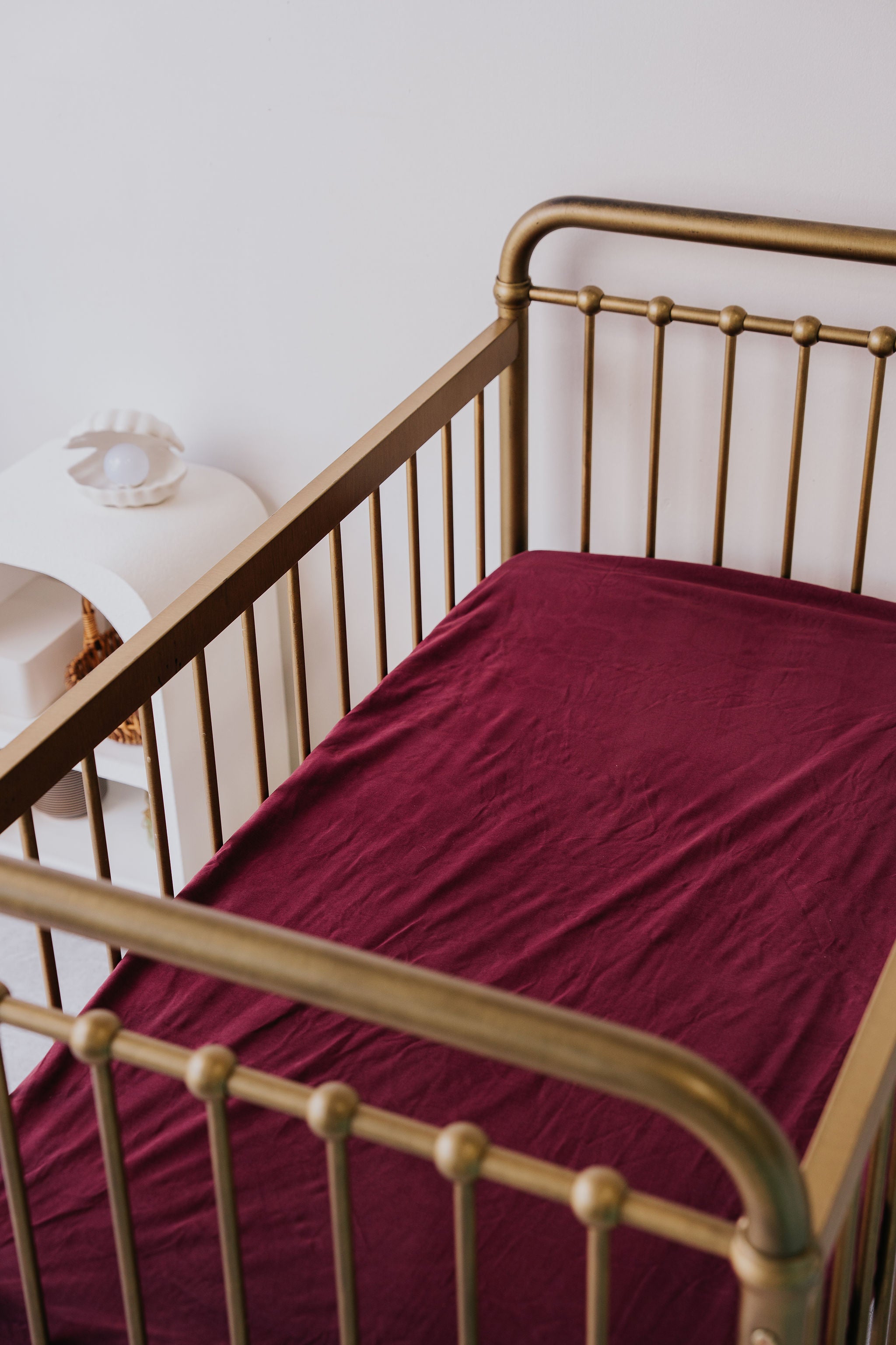 Waterproof Cot Sheet - Sangria