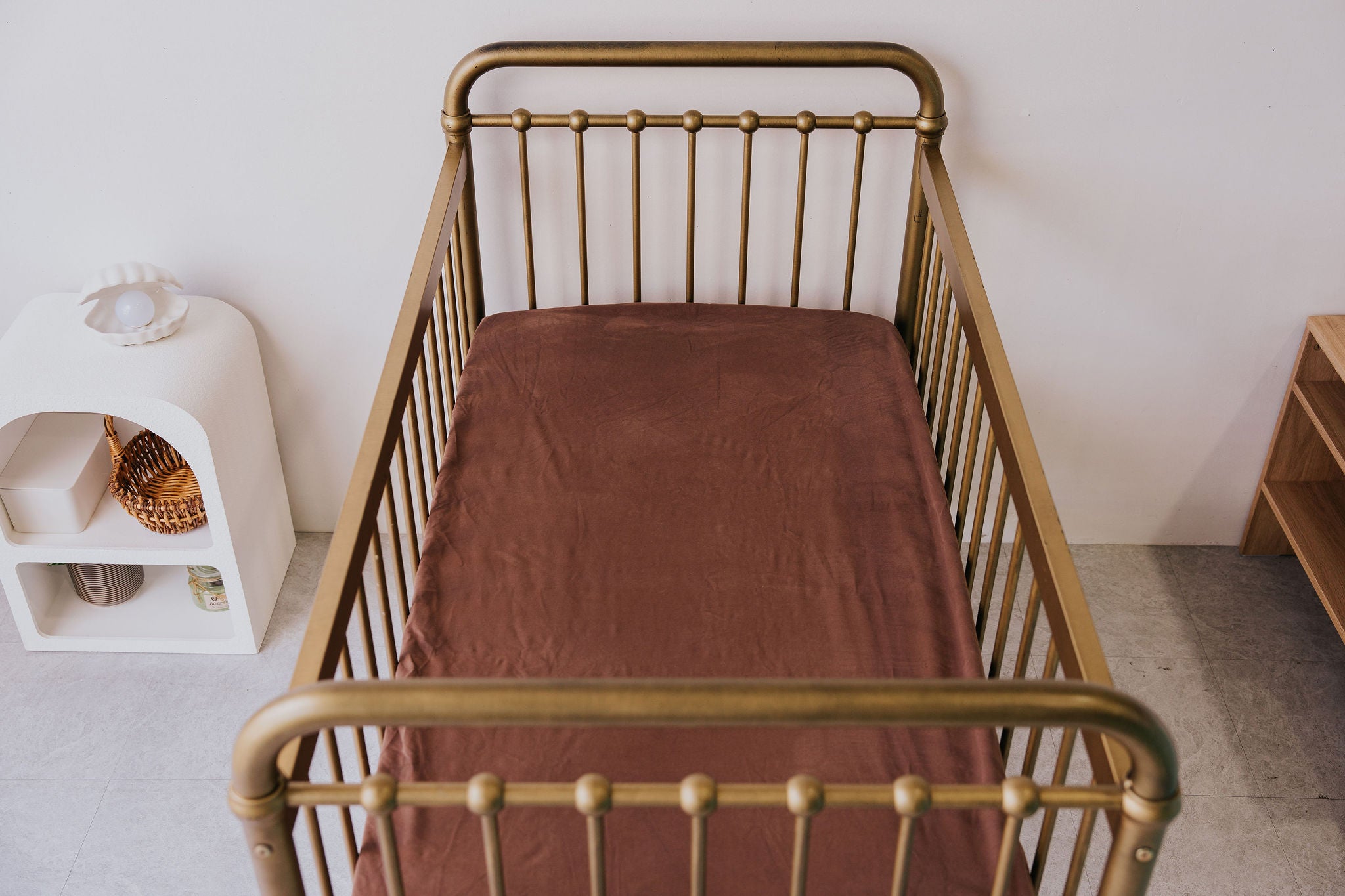 Waterproof Cot Sheet - Espresso