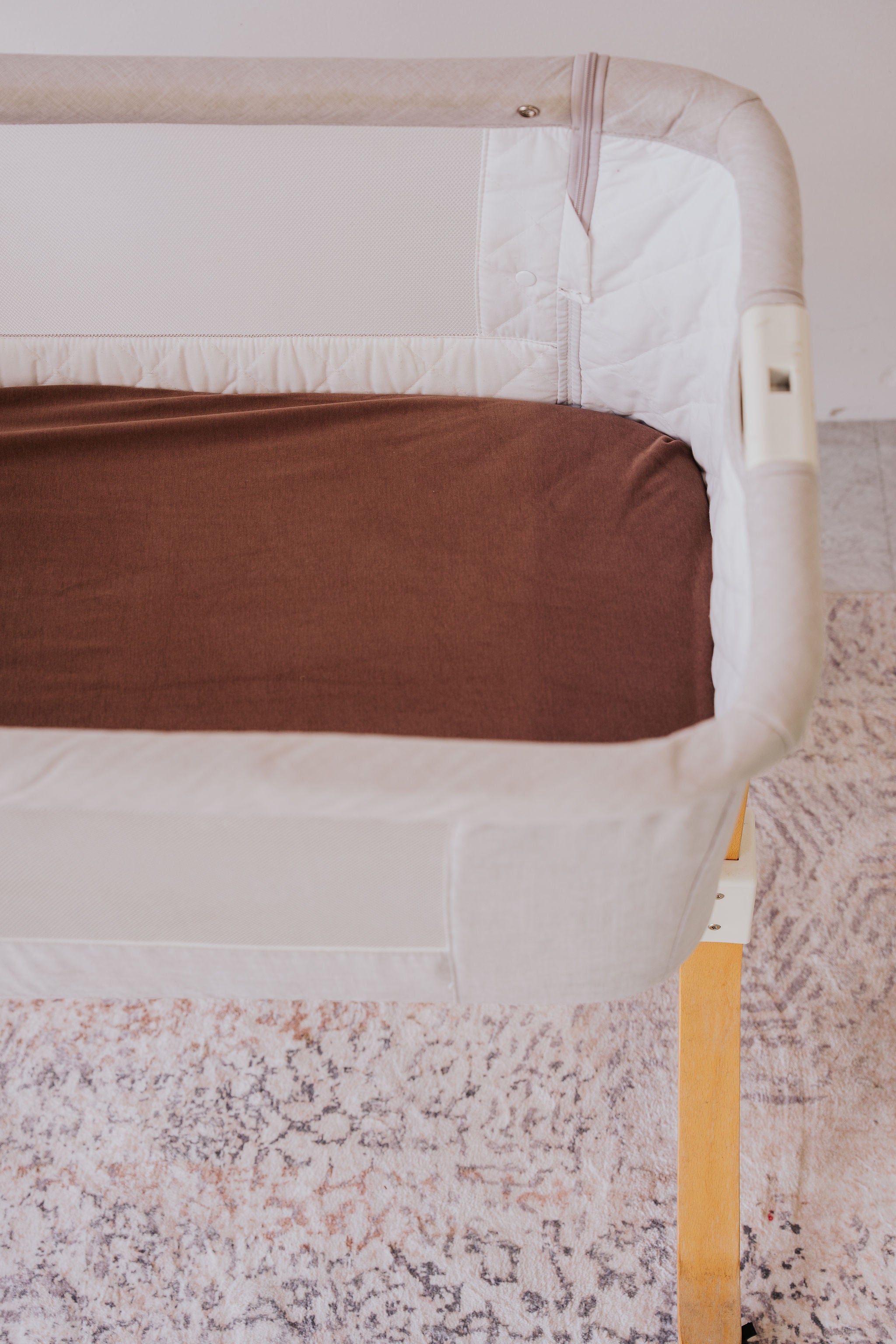 Regular Bassinet Waterproof Sheet - Espresso