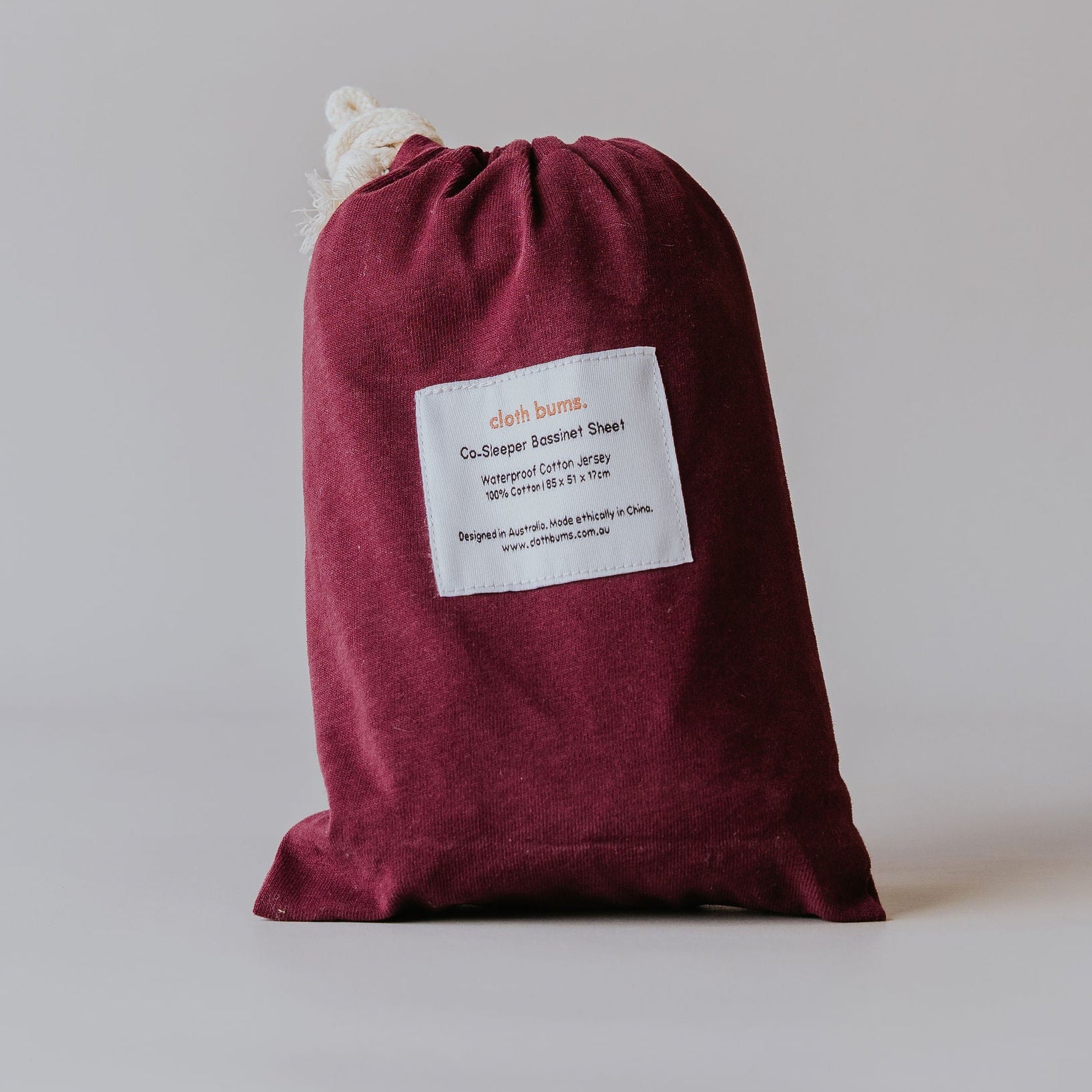 Co-Sleeper Waterproof Sheet - Sangria