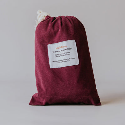 Co-Sleeper Waterproof Sheet - Sangria