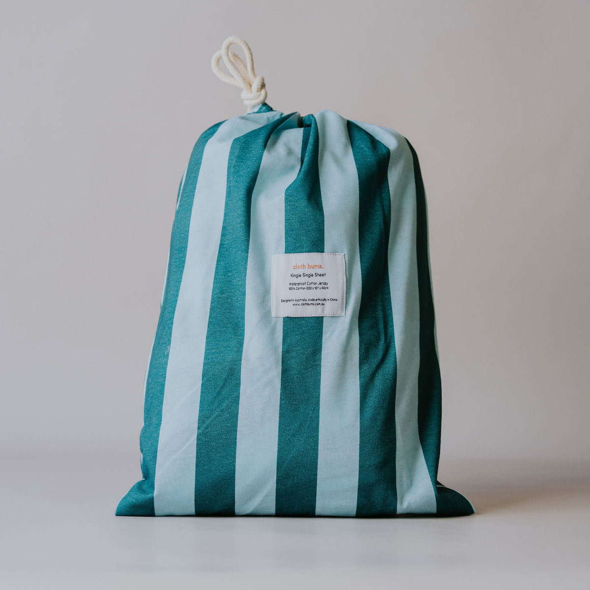 Waterproof Fitted Sheet in Single or King Single - Tide Line