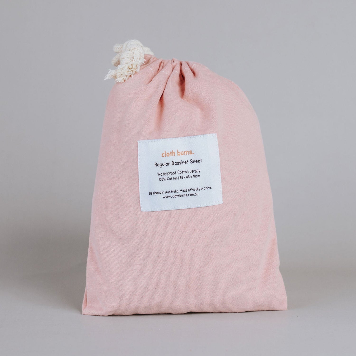 Regular Bassinet Waterproof Sheet - Musk