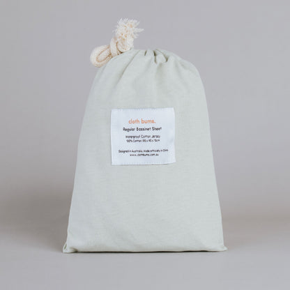 Regular Bassinet Waterproof Sheet - Sage Green