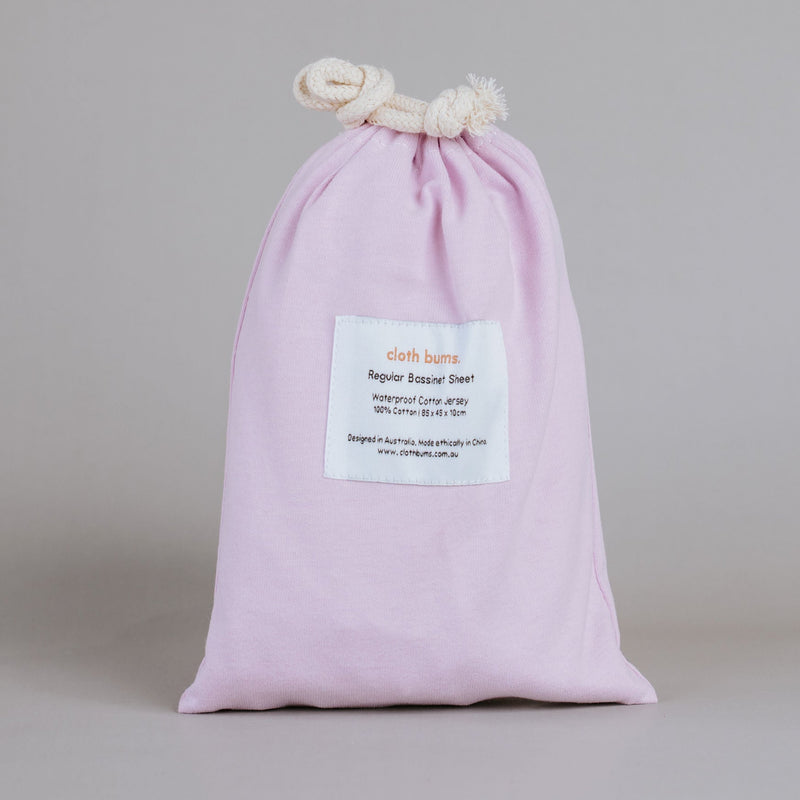 Regular Bassinet Waterproof Sheet - Lilac