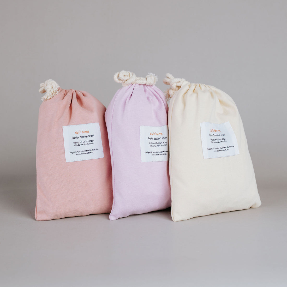 Regular Bassinet Waterproof Sheet - Musk