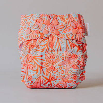 PIXIE One Size Fits Most Cloth Nappy - Reef Riot
