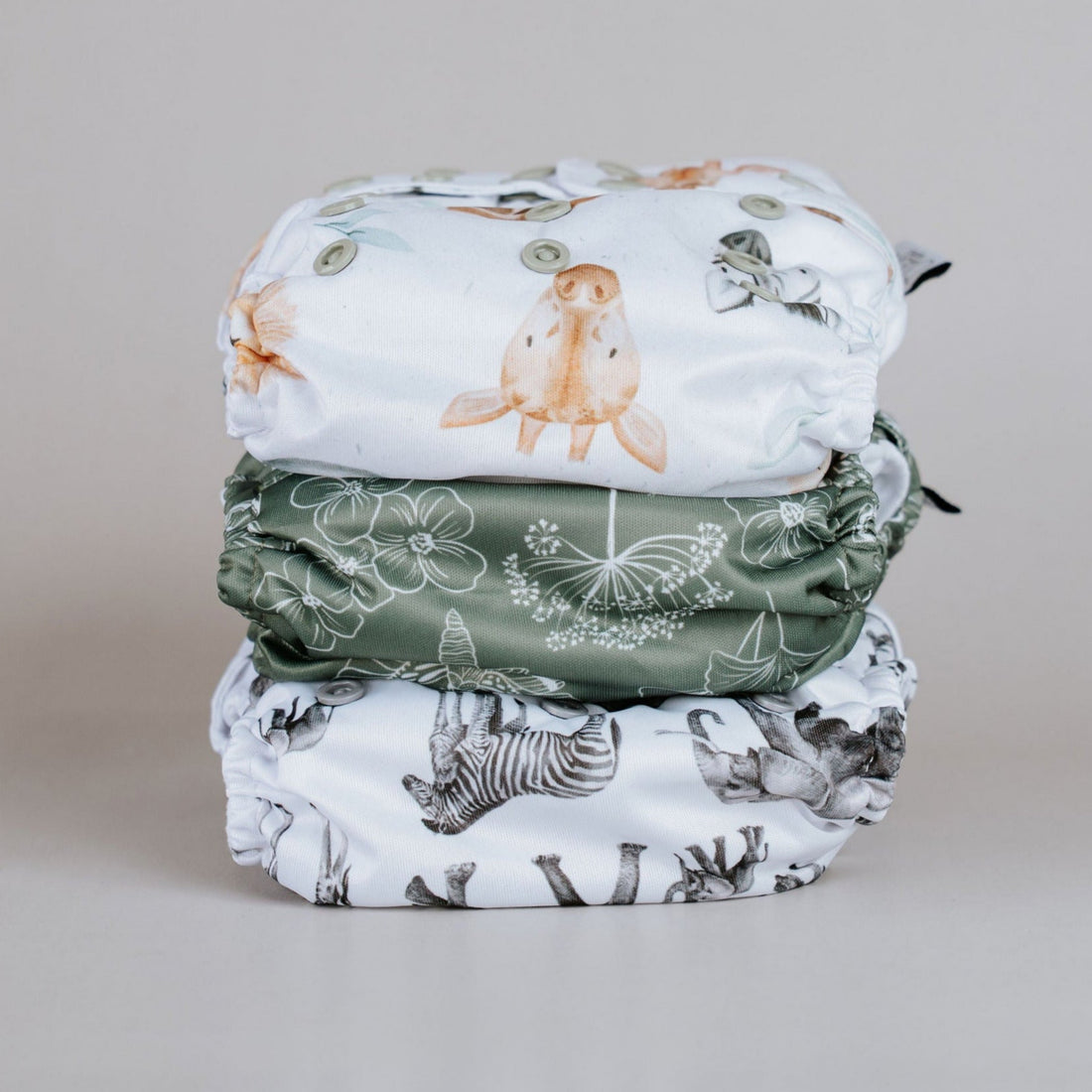 PIXIE One Size Fits Most - Reusable Cloth Nappy Trial Pack