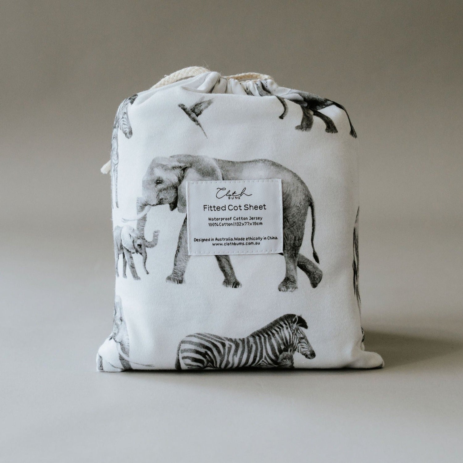 Waterproof Cot Sheet Baby Dont Herd Me – Cloth Bums - Main Image