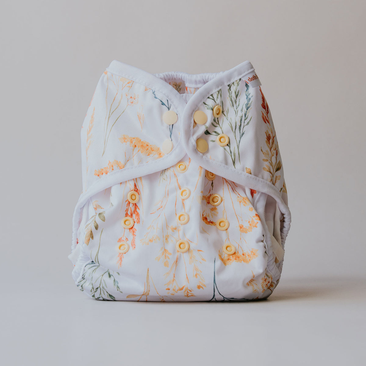 Dragon wrap nappy cover in Wild Prairie print by Cloth Bums