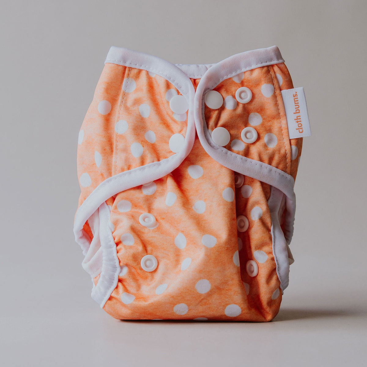 Fairy newborn nappy cover in Marmalade print by Cloth Bums