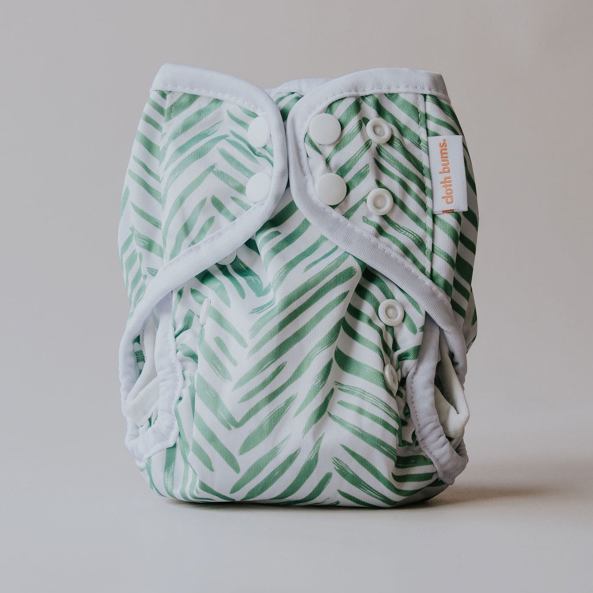 Fairy newborn nappy cover in Greenhouse print by Cloth Bums