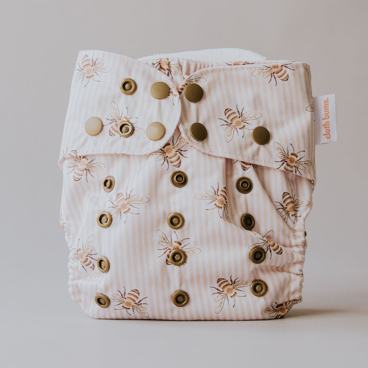 PIXIE one size cloth nappy in Beeline print by Cloth Bums