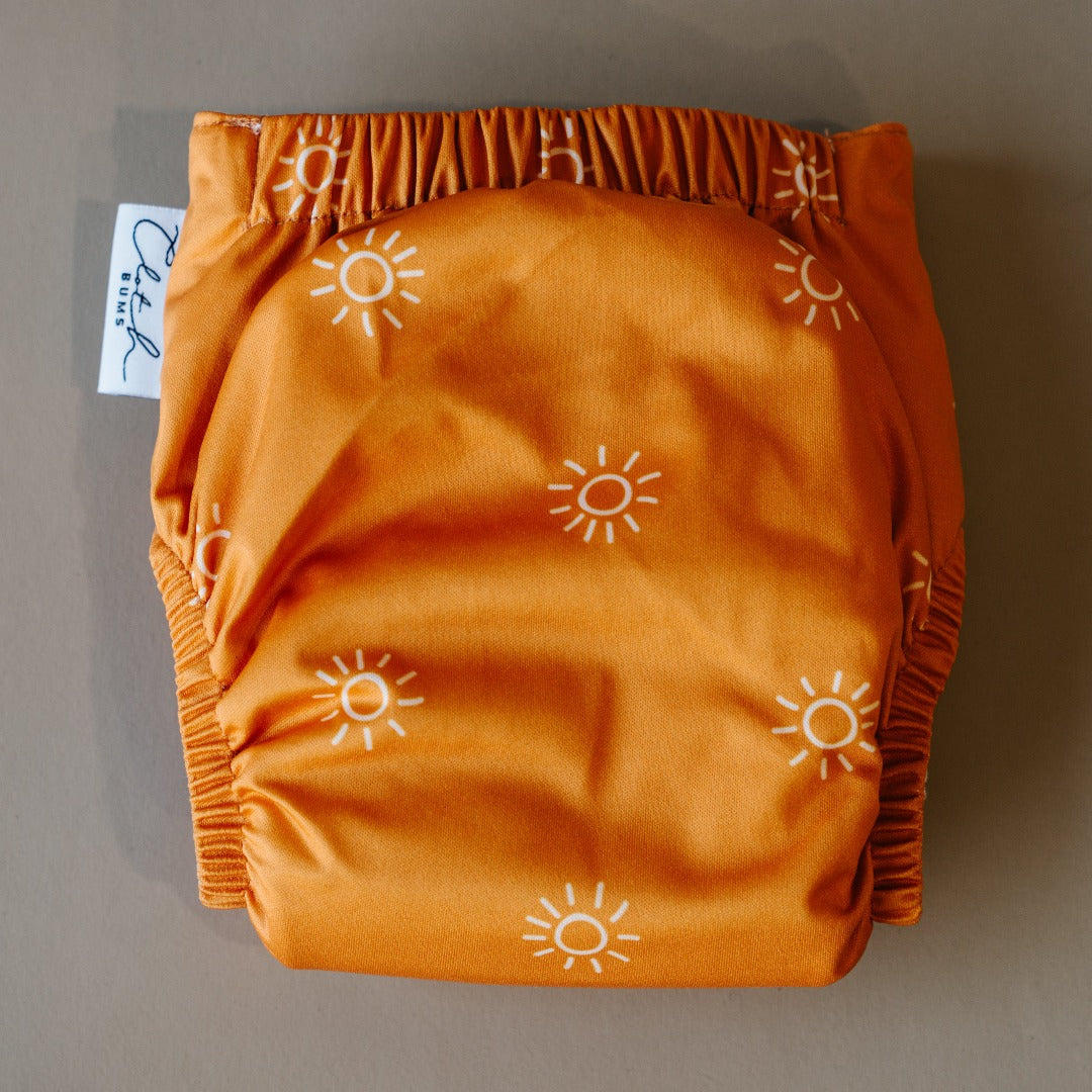 Velcro PIXIE One Size Fits Most Cloth Nappy - Toasty