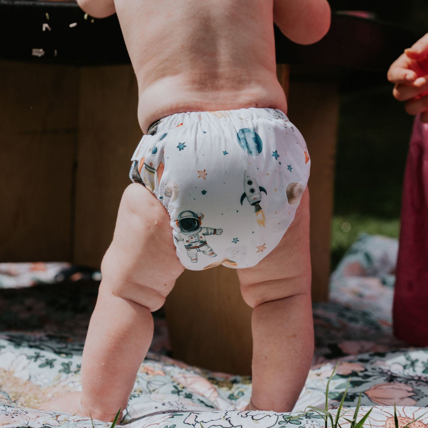 PIXIE One Size Fits Most Cloth Nappy - Space Jam