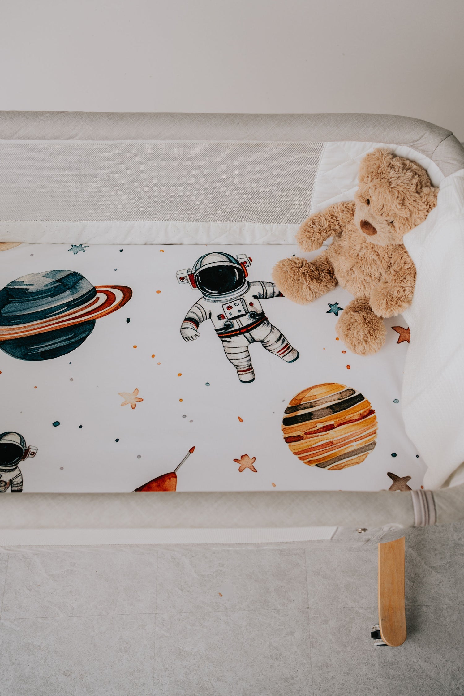 Co-Sleeper Waterproof Sheet - Space Jam