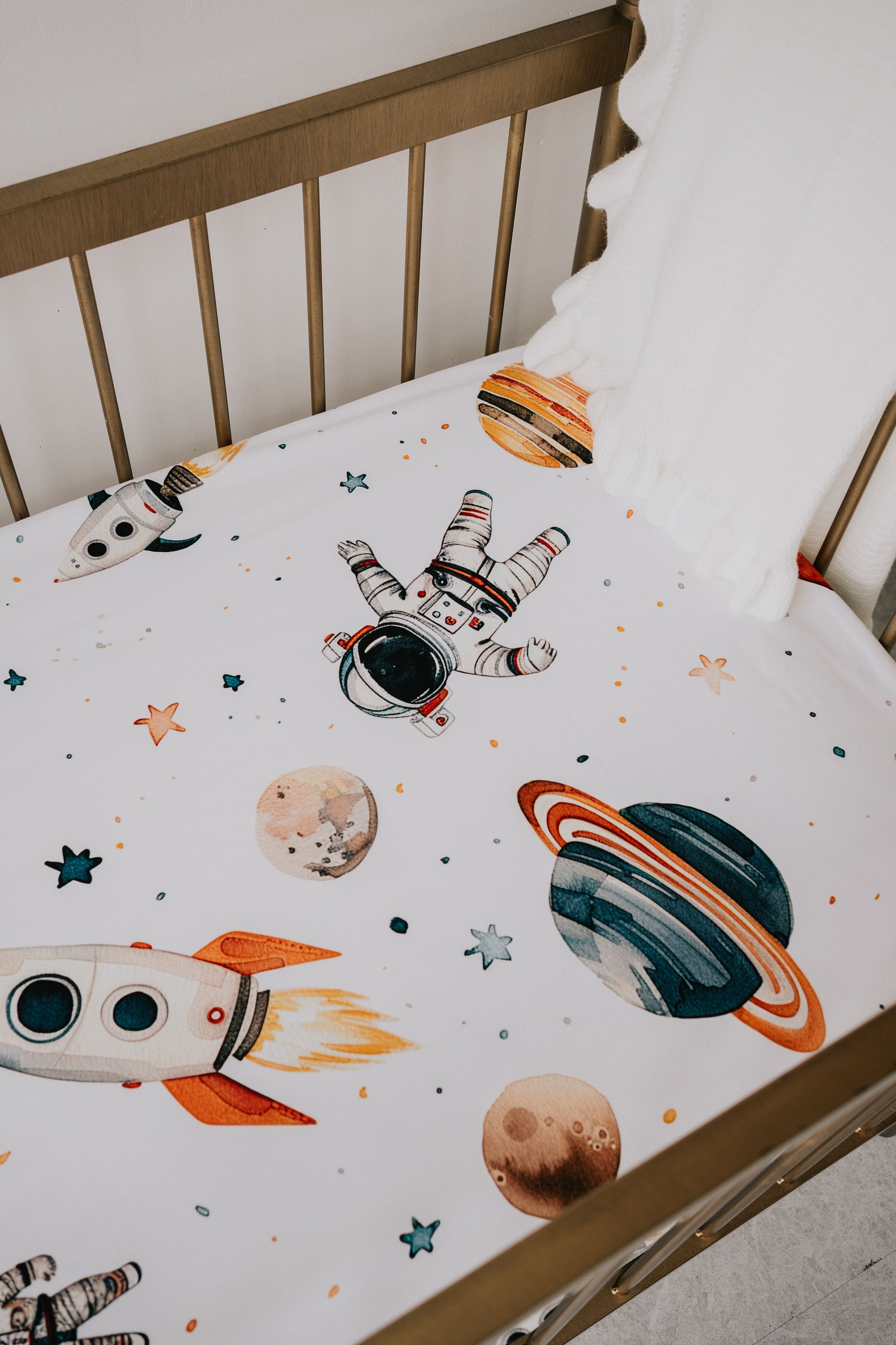 Waterproof Cot Sheet - Space Jam